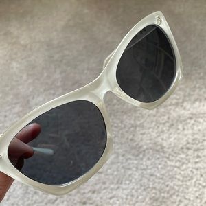 White Cat Eye Sunglasses